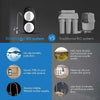Image of Water Filtration System Waterdrop Reverse Osmosis Tankless Water Filter - G2 RO Undersink Series - WD-G2-B