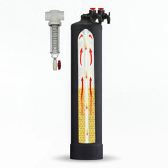 SoftPro Whole House Chlorine+ & Fluoride Filter (Catalytic + Bone Char Carbon Filter)