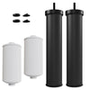 Image of Black Element Replacement Water Filters For Gravity - Fed Filter Systems 2 - Pack (Fits Berkey systems) - Quality Water Treatment