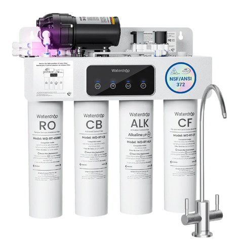 Waterdrop T4-A 450GPD Alkaline Dual Flow Reverse Osmosis System