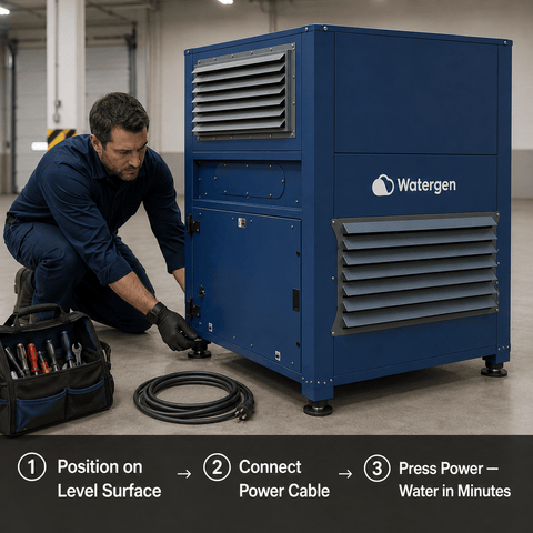 Watergen GEN-M Pro Atmospheric Water Generator (Up to a 1,000 L/day, AWG, Off/On Grid)