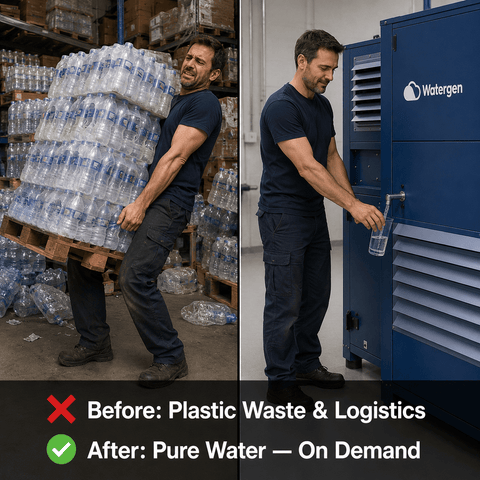 Watergen GEN-M Pro Atmospheric Water Generator (Up to a 1,000 L/day, AWG, Off/On Grid)