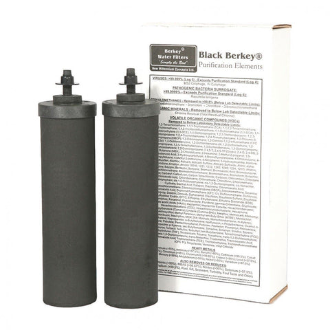 Black Berkey Filter - Berkey Black Filter Replacement Filters (BB9-2) - Quality Water Treatment