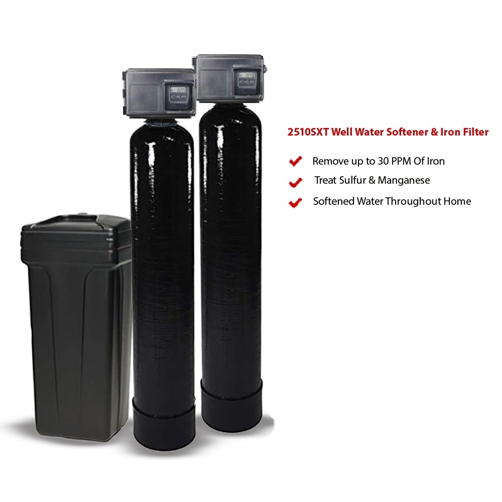 Fleck 2510SXT Water Softener System for Well Water (2510 SXT) - Quality Water Treatment