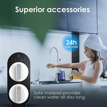 Water Filtration System Waterdrop Reverse Osmosis Tankless Water Filter - G2 RO Undersink Series - WD-G2-B